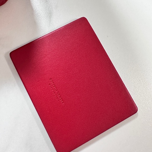 Bottega Veneta red Leather Chain Shoulder Bag with Mirror - Picture 4 of 8